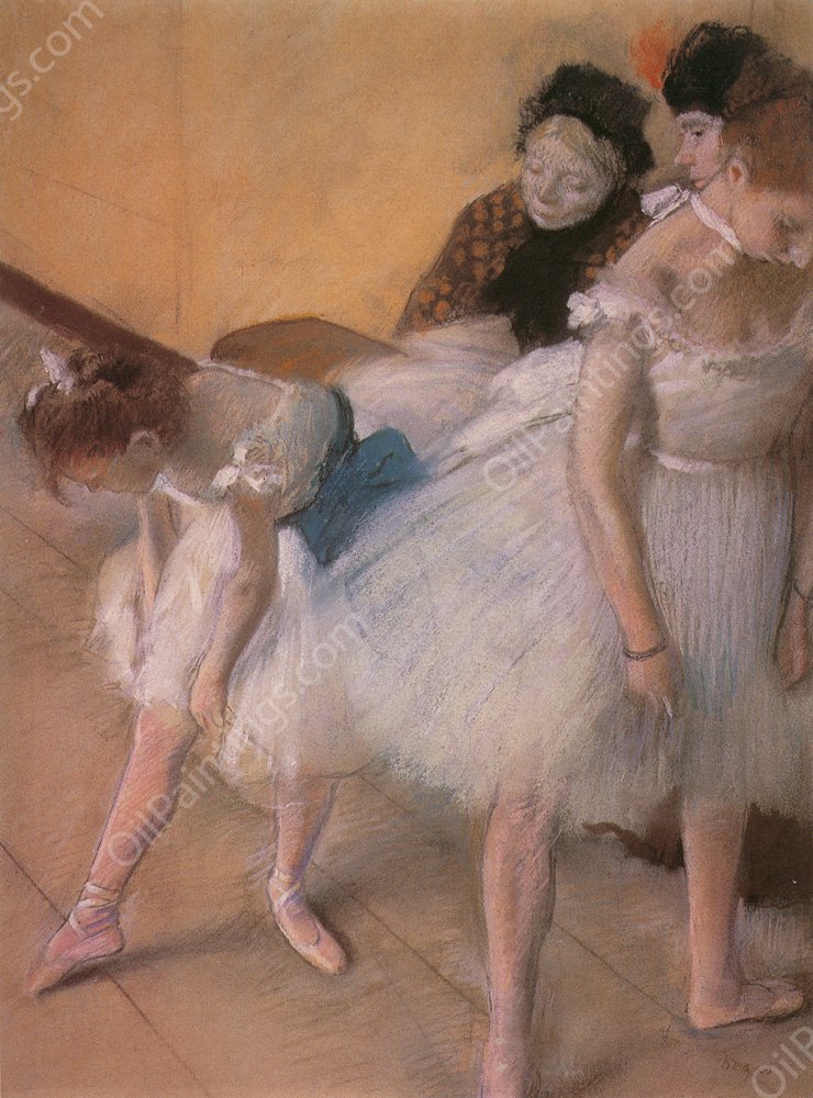 Before the Rehearsal by Edgar Degas - Hand-Painted Oil Painting Reproduction