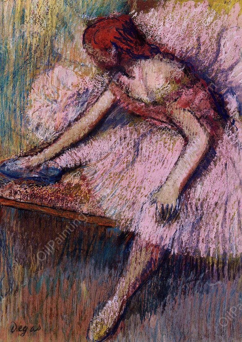 Pink Dancer by Edgar Degas - Hand-Painted Oil Painting Reproduction