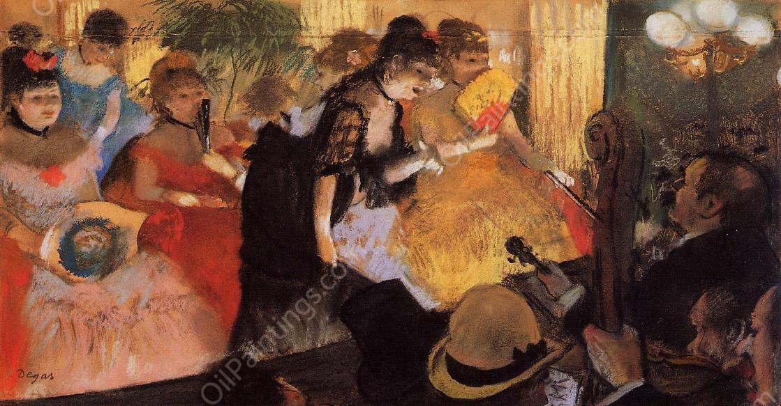 The Cafe Concert by Edgar Degas - Hand-Painted Oil Painting Reproduction