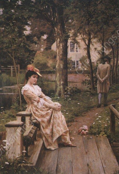 Off by Edmund Blair Leighton - Hand-Painted Oil Painting Reproduction