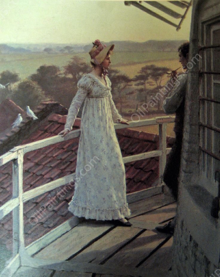 The Windmiller's Guest by Edmund Blair Leighton - Hand-Painted Oil Painting Reproduction