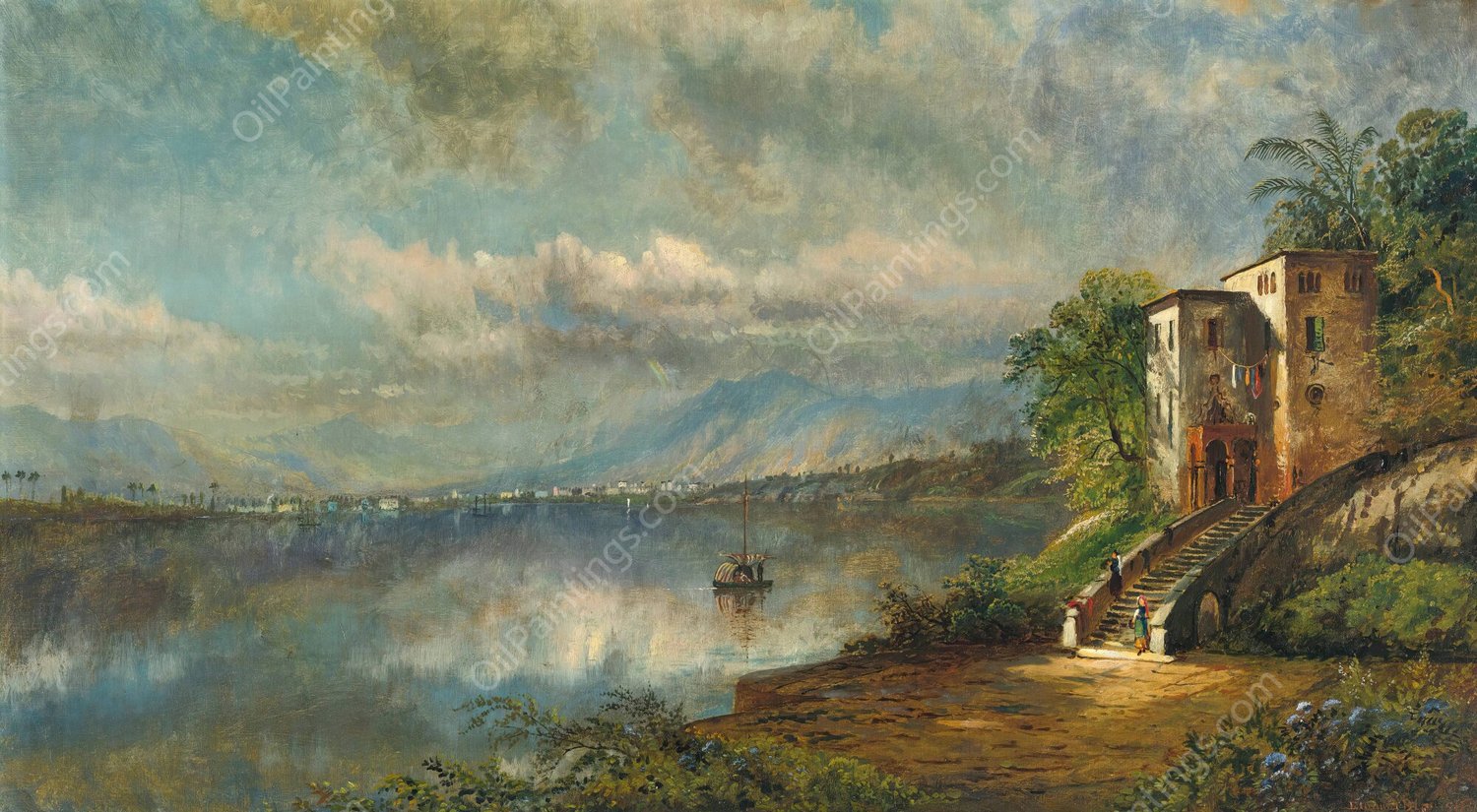 Santiago De Cuba by Edmund Darch Lewis - Hand-Painted Oil Painting Reproduction