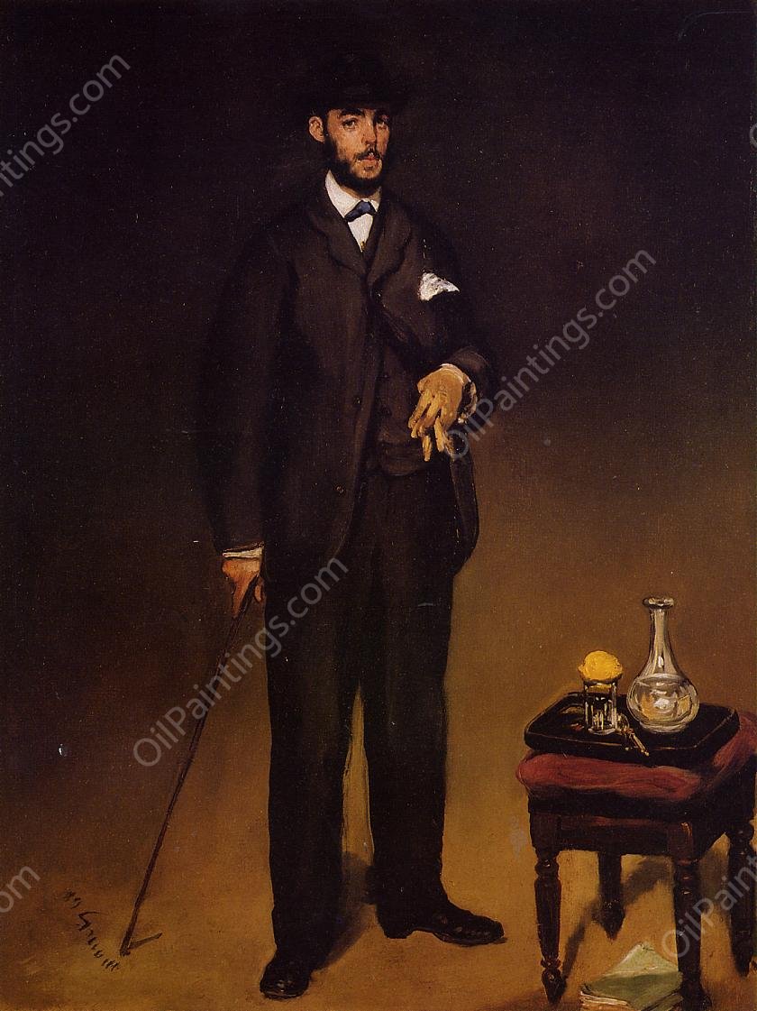Portrait of Theodore Duret by Edouard Manet - Hand-Painted Oil Painting Reproduction
