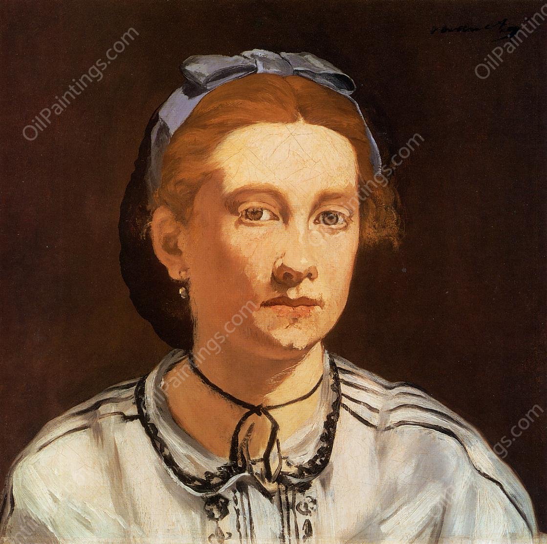 Portrait of Victorine Meurent by Edouard Manet - Hand-Painted Oil Painting Reproduction