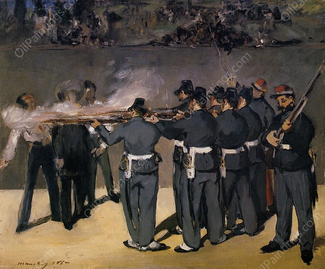 The Execution of the Emperor Maximillian by Edouard Manet - Hand-Painted Oil Painting Reproduction