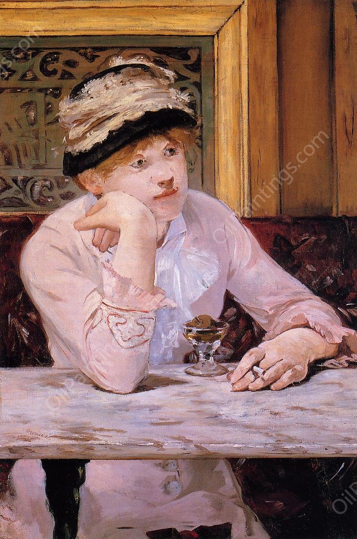 The Plum by Edouard Manet - Hand-Painted Oil Painting Reproduction