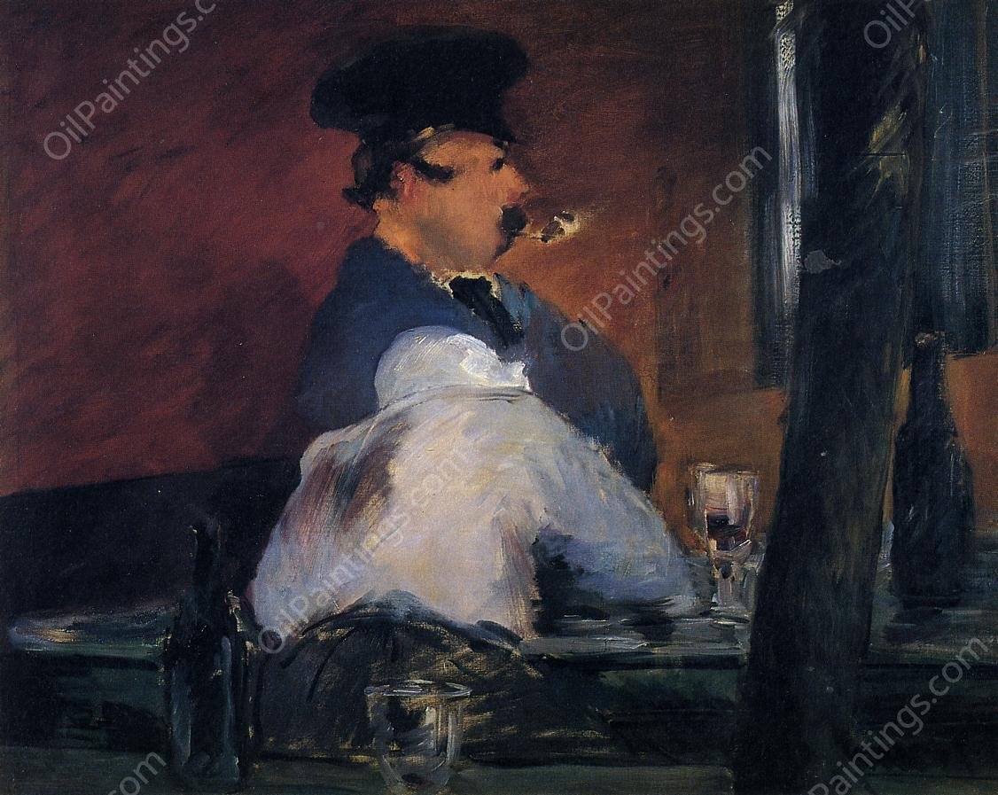 The Tavern also known as Open Air Cabaret by Edouard Manet - Hand-Painted Oil Painting Reproduction