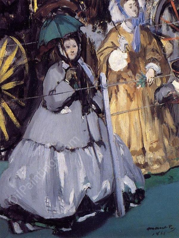 Women at the Races by Edouard Manet - Hand-Painted Oil Painting Reproduction