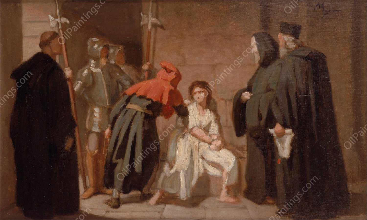 Inquisition  by Edouard Moyse - Hand-Painted Oil Painting Reproduction