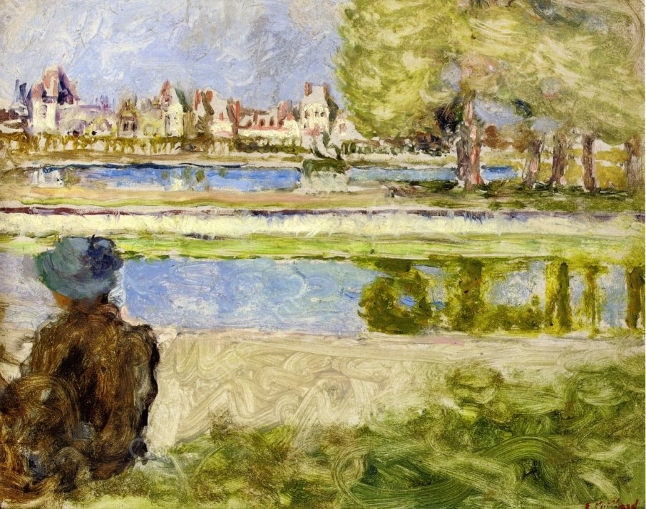 Chateau du Fontainebleau by Edouard Vuillard - Hand-Painted Oil Painting Reproduction