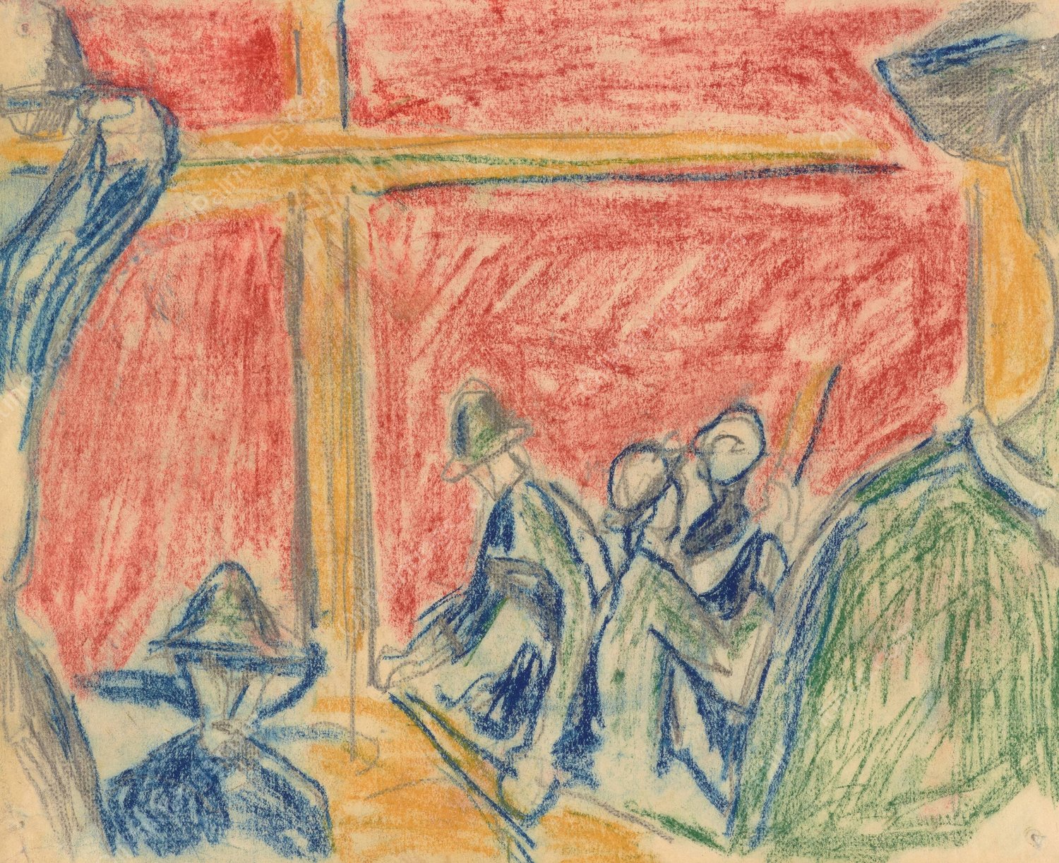 Arbeiderscene  by Edvard Munch - Hand-Painted Oil Painting Reproduction