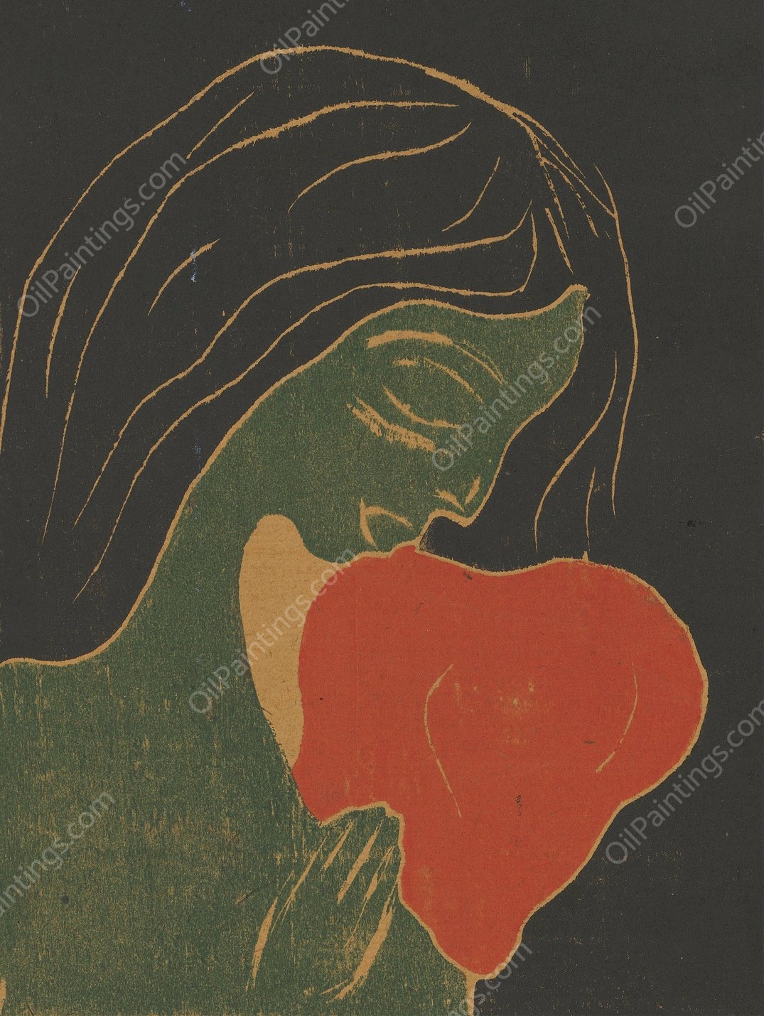 Das Herz  by Edvard Munch - Hand-Painted Oil Painting Reproduction