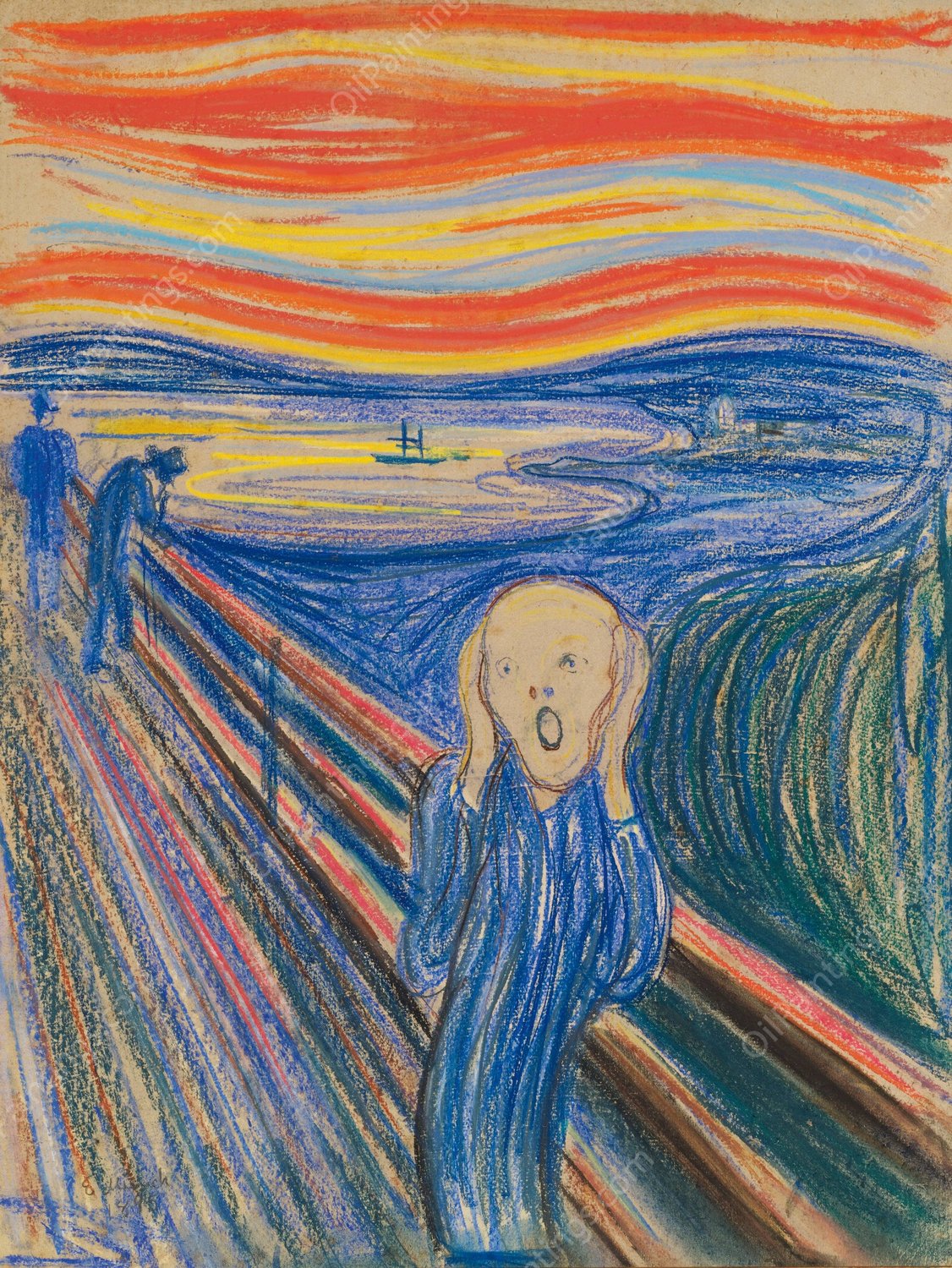 The Scream  by Edvard Munch - Hand-Painted Oil Painting Reproduction