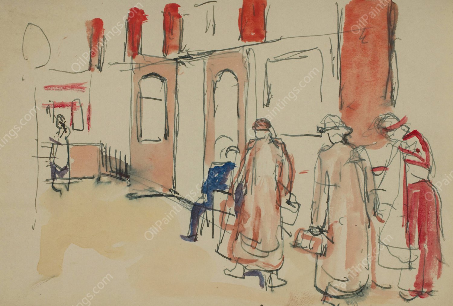 Untitled 26 by Edvard Munch - Hand-Painted Oil Painting Reproduction