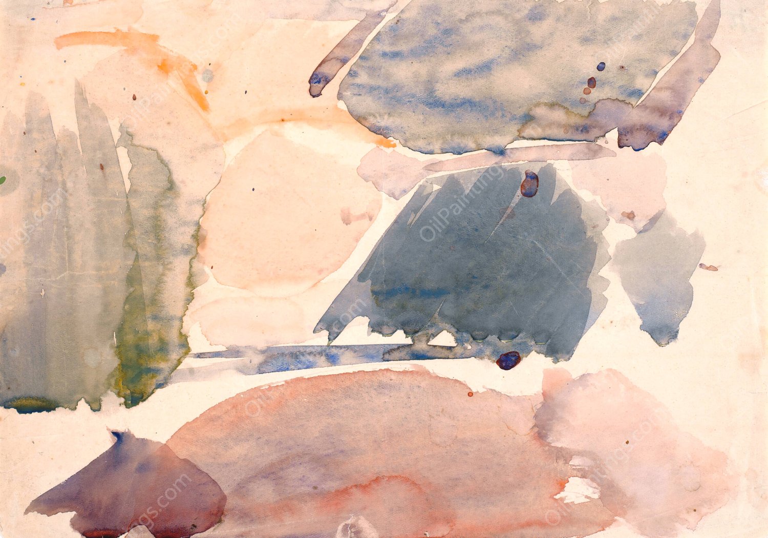 Farvestudie til Langelinie-billedet III  by Edvard Weie - Hand-Painted Oil Painting Reproduction