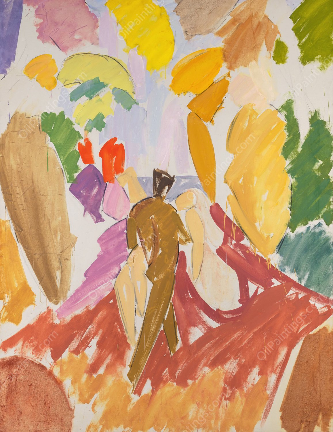 Faun and Nymph  by Edvard Weie - Hand-Painted Oil Painting Reproduction