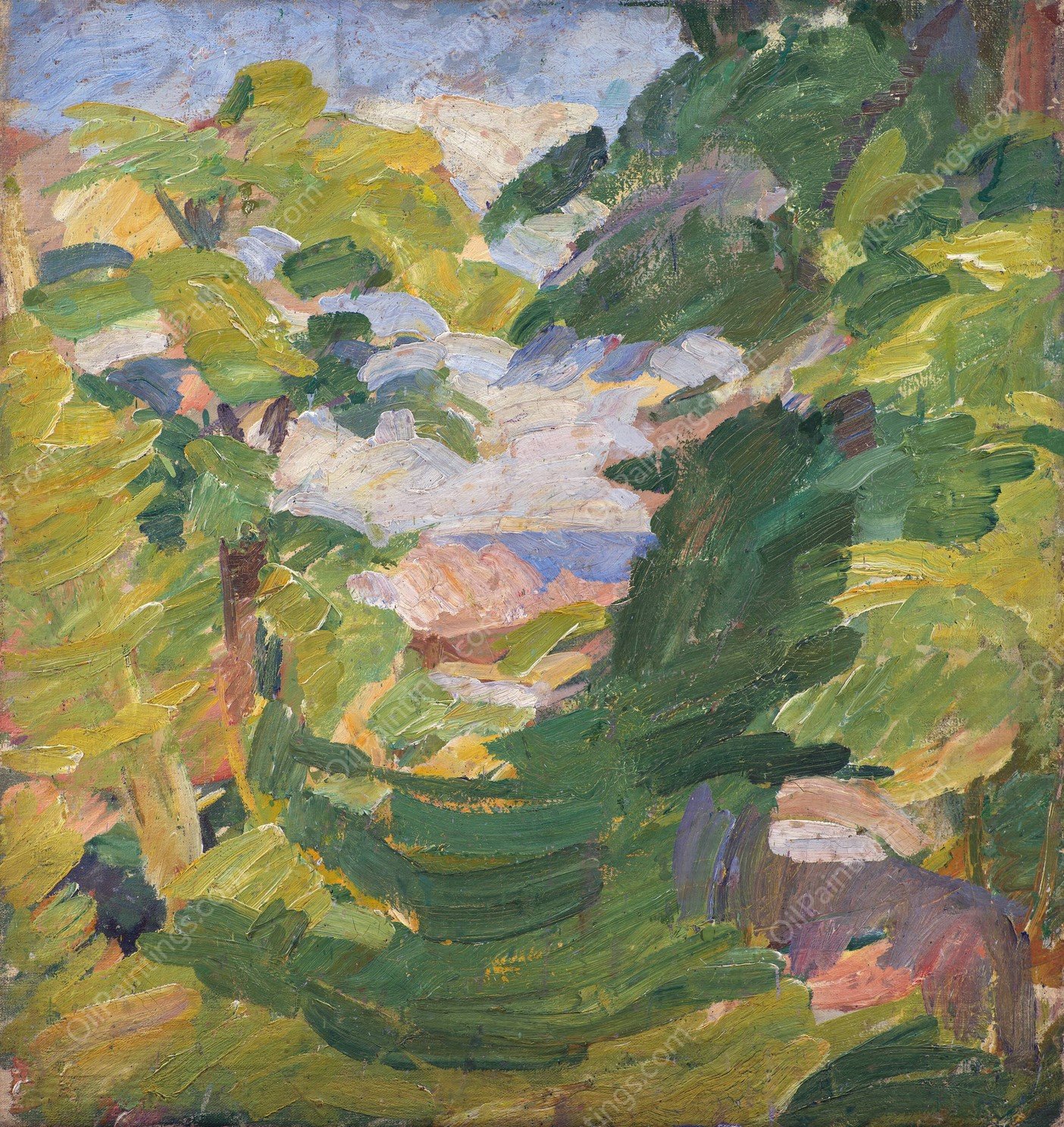 Mindet, Christianso  by Edvard Weie - Hand-Painted Oil Painting Reproduction