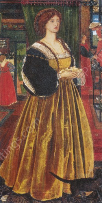 Clara von Bork by Edward Burne-Jones - Hand-Painted Oil Painting Reproduction