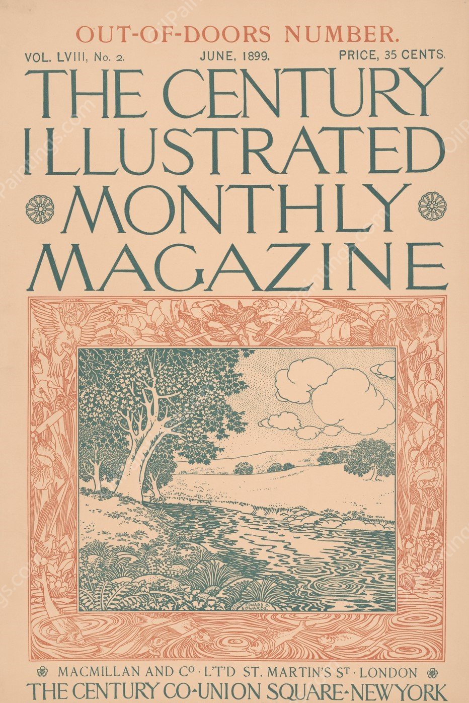 The century illustrated monthly magazine by Edward Edwards - Hand-Painted Oil Painting Reproduction
