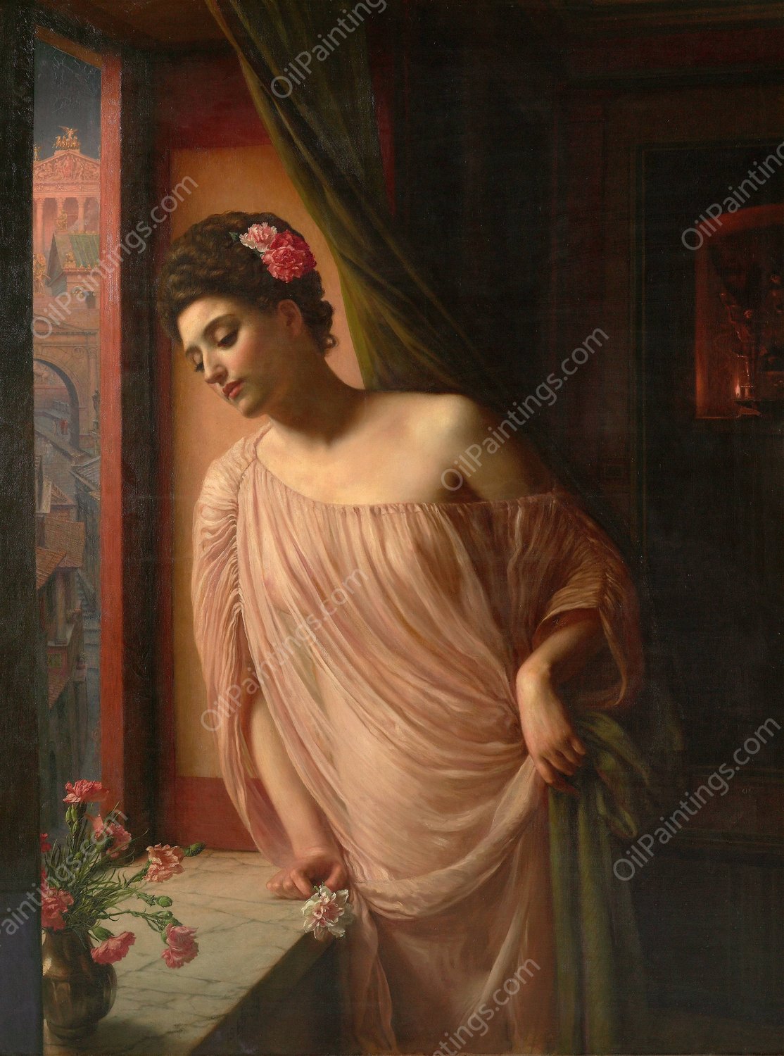 Asterie  by Edward John Poynter - Hand-Painted Oil Painting Reproduction