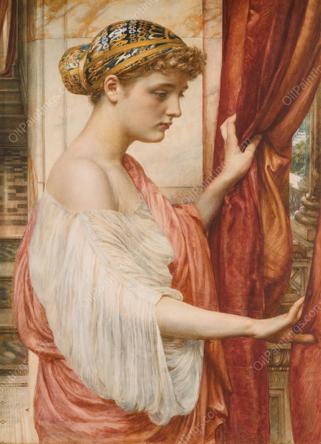 Psyche  by Edward John Poynter - Hand-Painted Oil Painting Reproduction