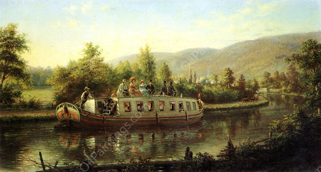 Early Days of Rapid Transit by Edward Lamson Henry - Hand-Painted Oil Painting Reproduction