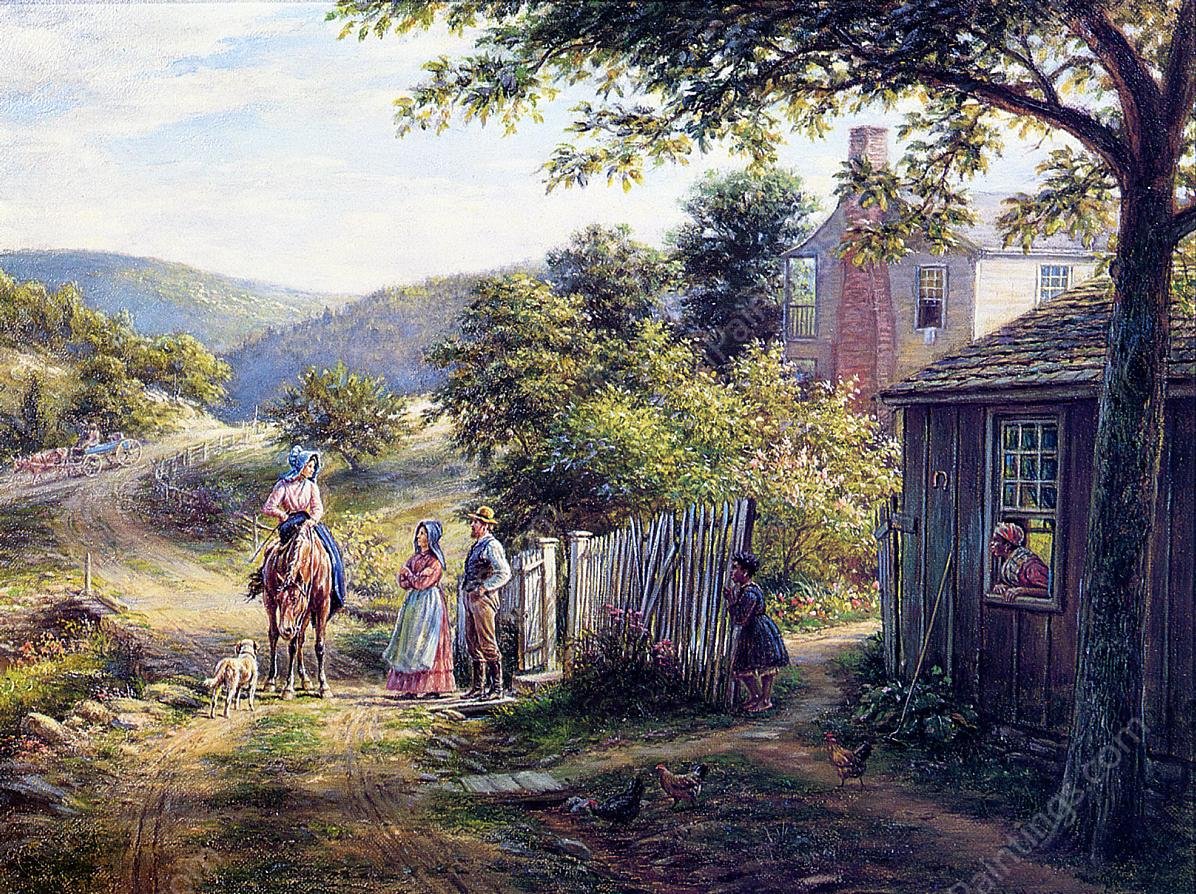 In East Tennessee by Edward Lamson Henry - Hand-Painted Oil Painting Reproduction