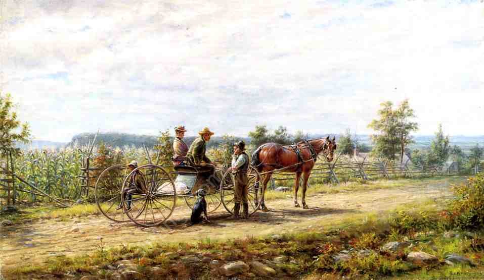 What's That You Say by Edward Lamson Henry - Hand-Painted Oil Painting Reproduction