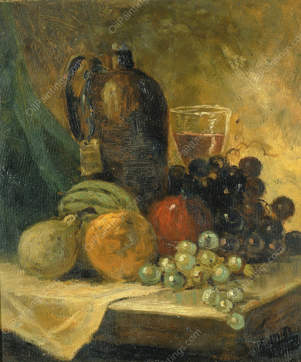 Still Life by Edward Mitchell Bannister - Hand-Painted Oil Painting Reproduction