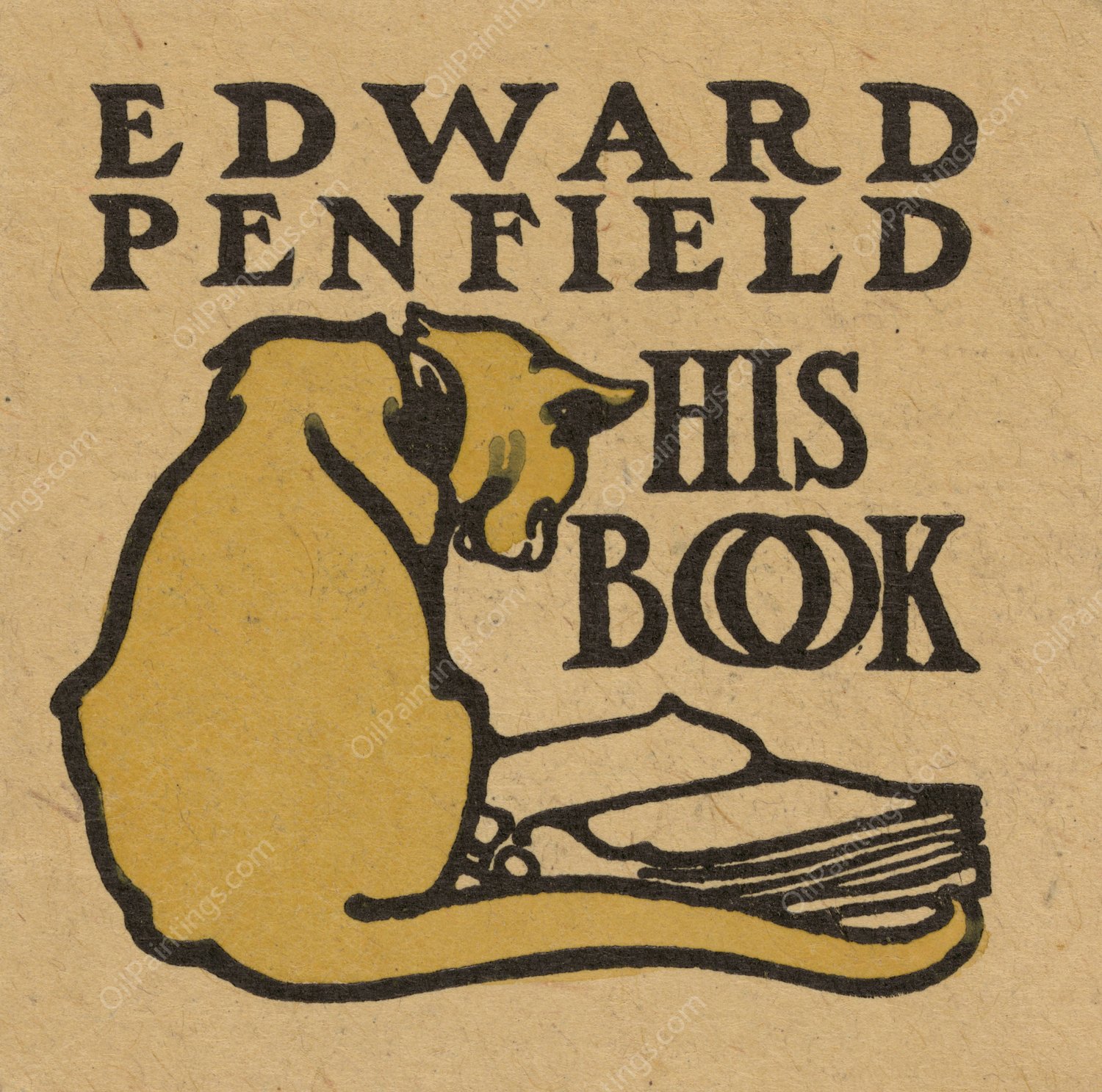 Edward Penfield, his book  by Edward Penfield - Hand-Painted Oil Painting Reproduction