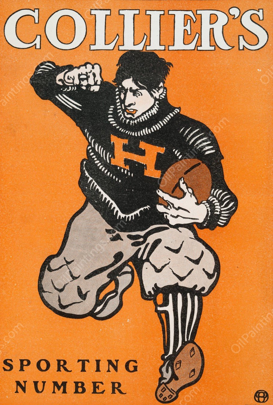 Collier's, Sporting Number, Volume XXVIII  by Edward Penfield - Hand-Painted Oil Painting Reproduction
