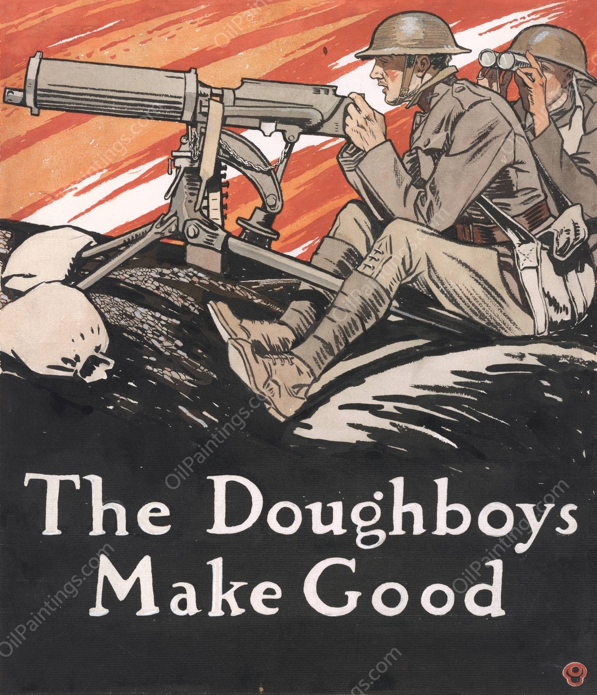 The doughboys make good  by Edward Penfield - Hand-Painted Oil Painting Reproduction