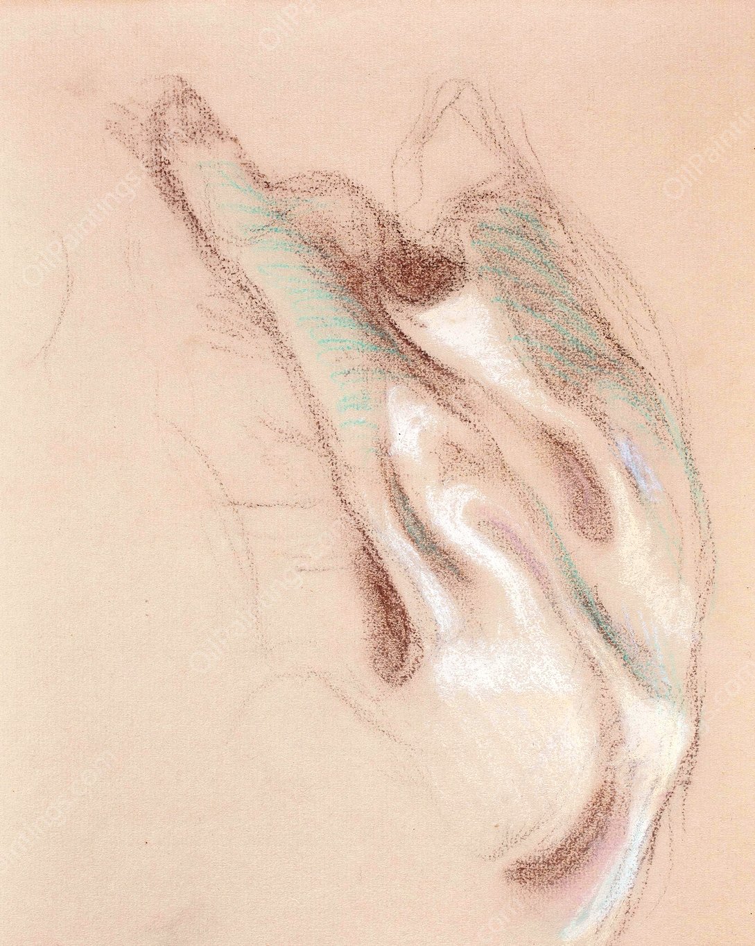 Kankaan Poimuja. Todennak Oisesti  by Eero Jarnefelt - Hand-Painted Oil Painting Reproduction