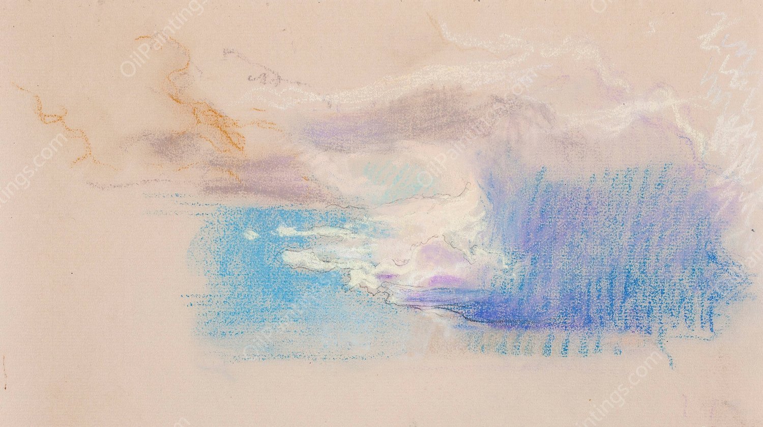 Pilvet 1900-luvun alusta  by Eero Jarnefelt - Hand-Painted Oil Painting Reproduction