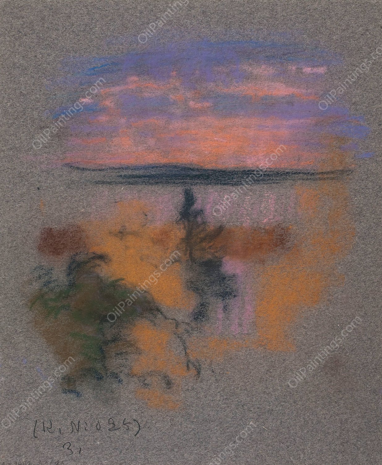 Untitled.  by Eero Jarnefelt - Hand-Painted Oil Painting Reproduction