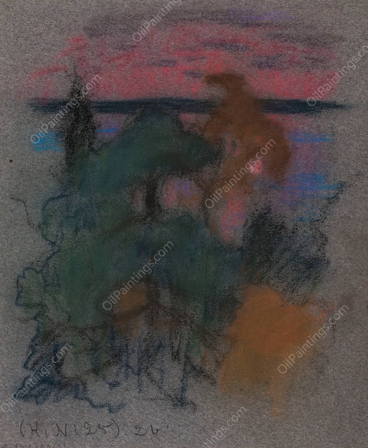 Untitled  by Eero Jarnefelt - Hand-Painted Oil Painting Reproduction