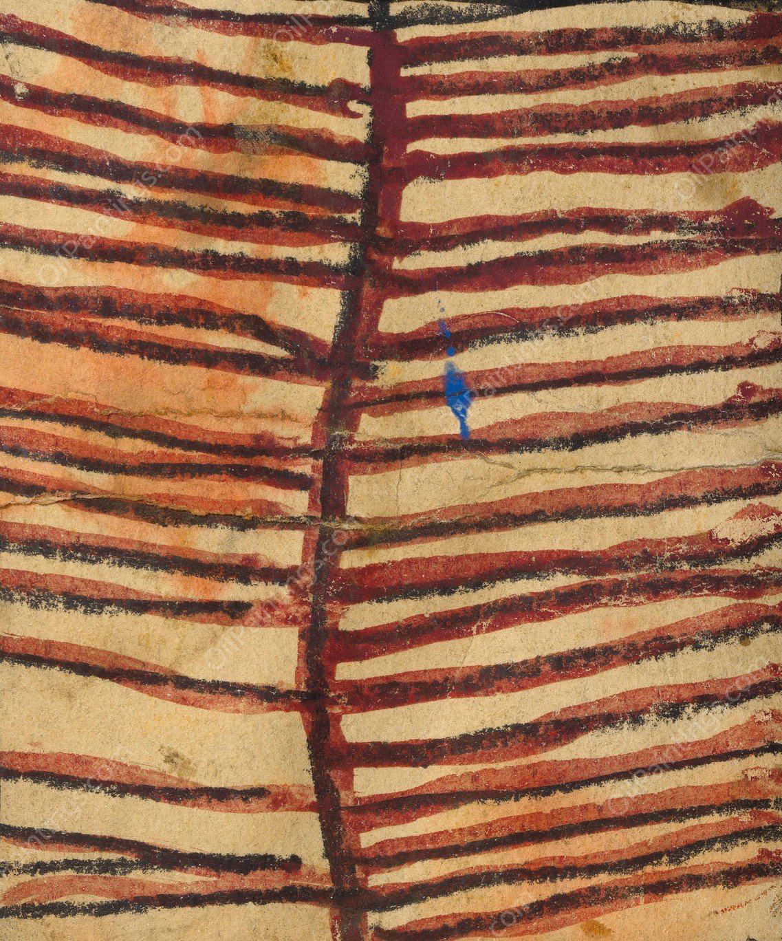 Ornament mit parallelen Linien  by Egon Schiele - Hand-Painted Oil Painting Reproduction