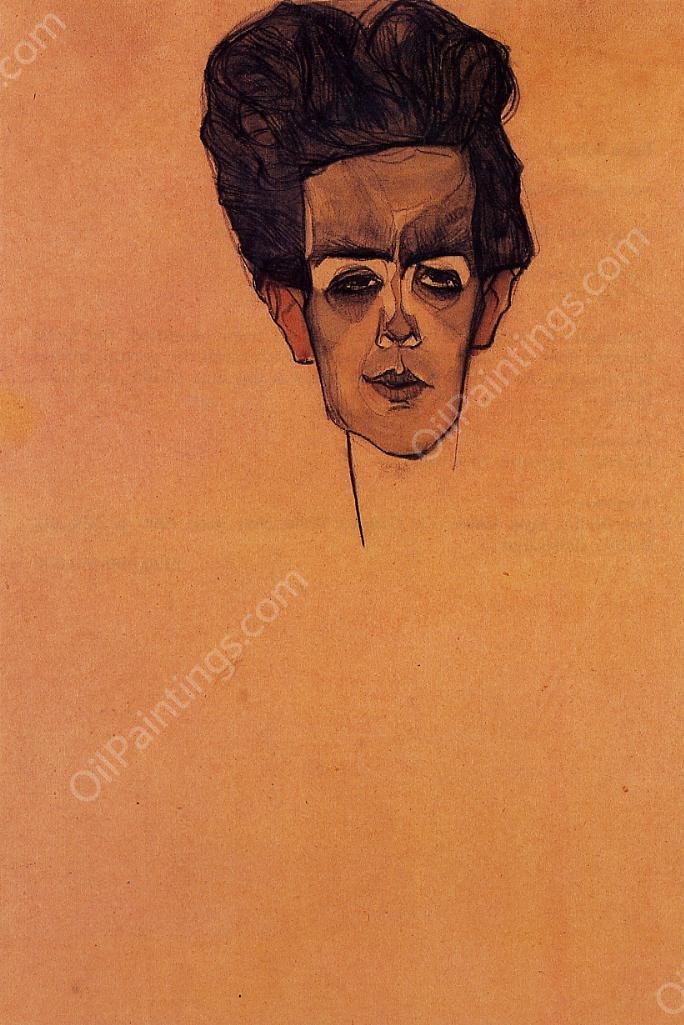 Self Portrait 3 by Egon Schiele - Hand-Painted Oil Painting Reproduction