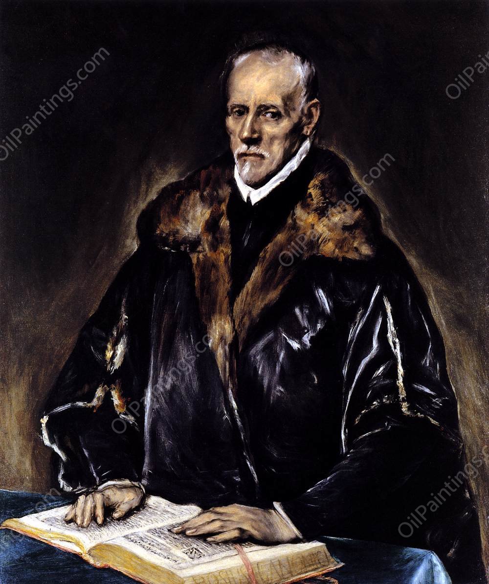 A Prelate by El Greco - Hand-Painted Oil Painting Reproduction