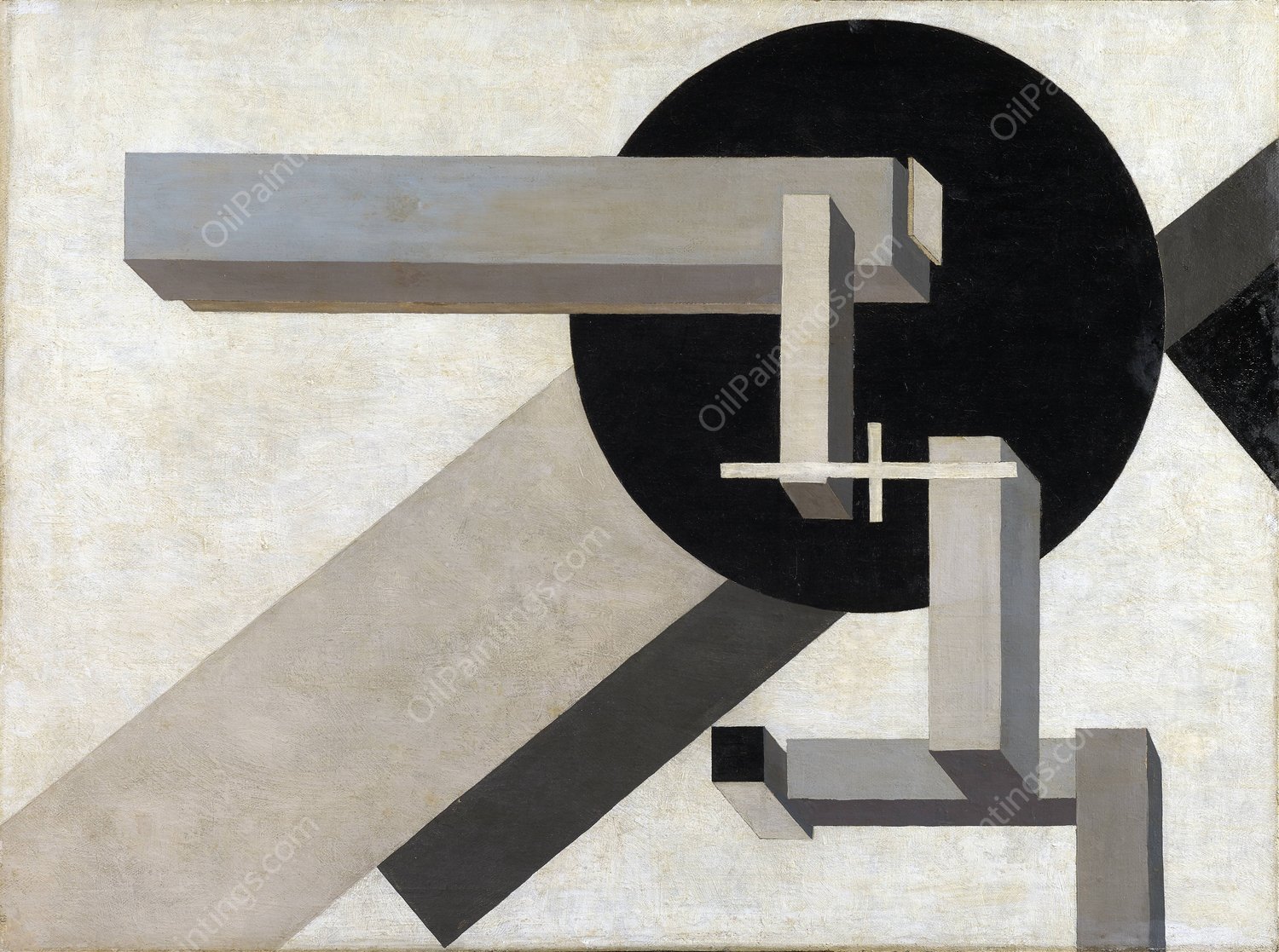 Proun 1D  by El Lissitzky - Hand-Painted Oil Painting Reproduction