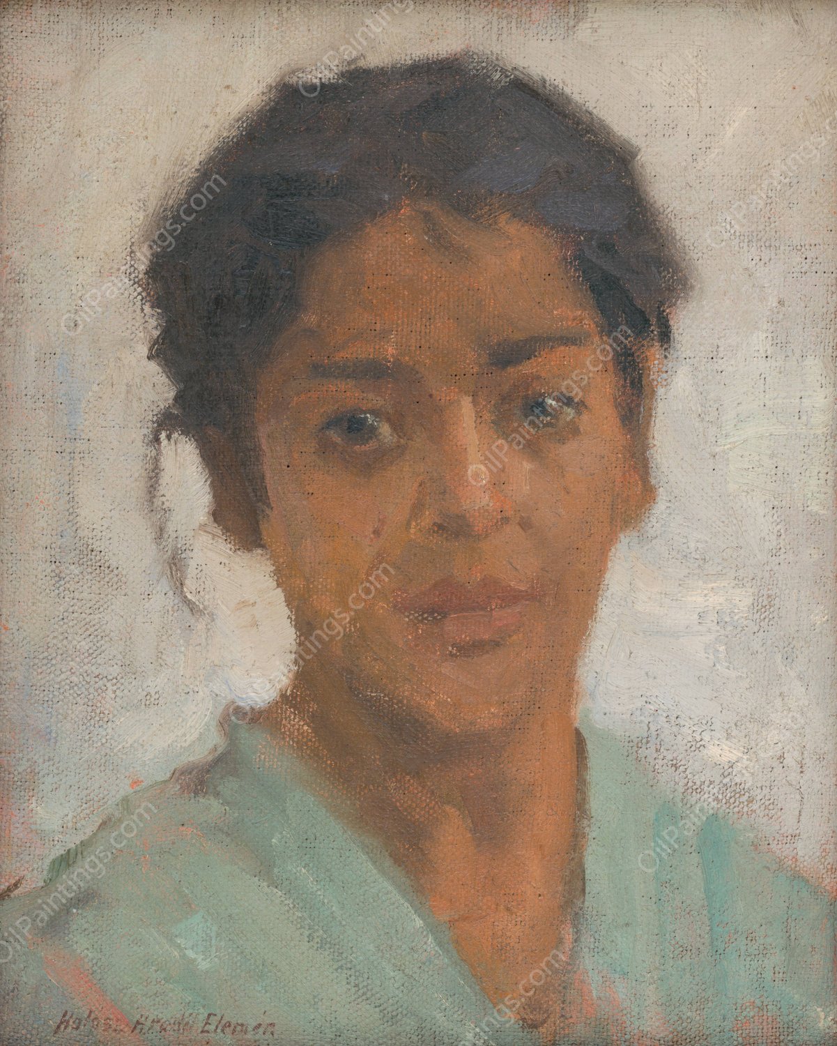 Gypsy  by Elemir Halasz-Hradil - Hand-Painted Oil Painting Reproduction