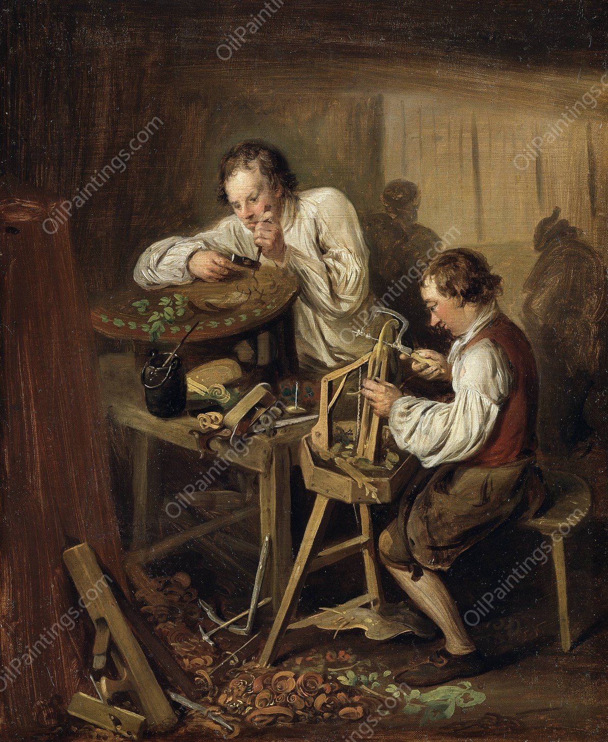 The Ebonists  by Elias Martin - Hand-Painted Oil Painting Reproduction