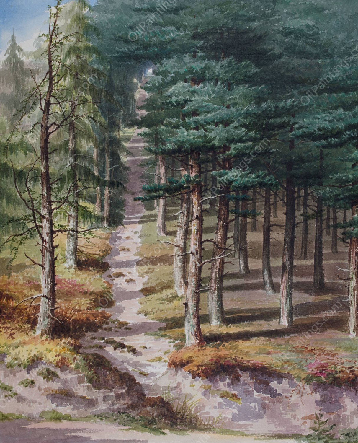 Rednal Wood  by Elijah Walton - Hand-Painted Oil Painting Reproduction