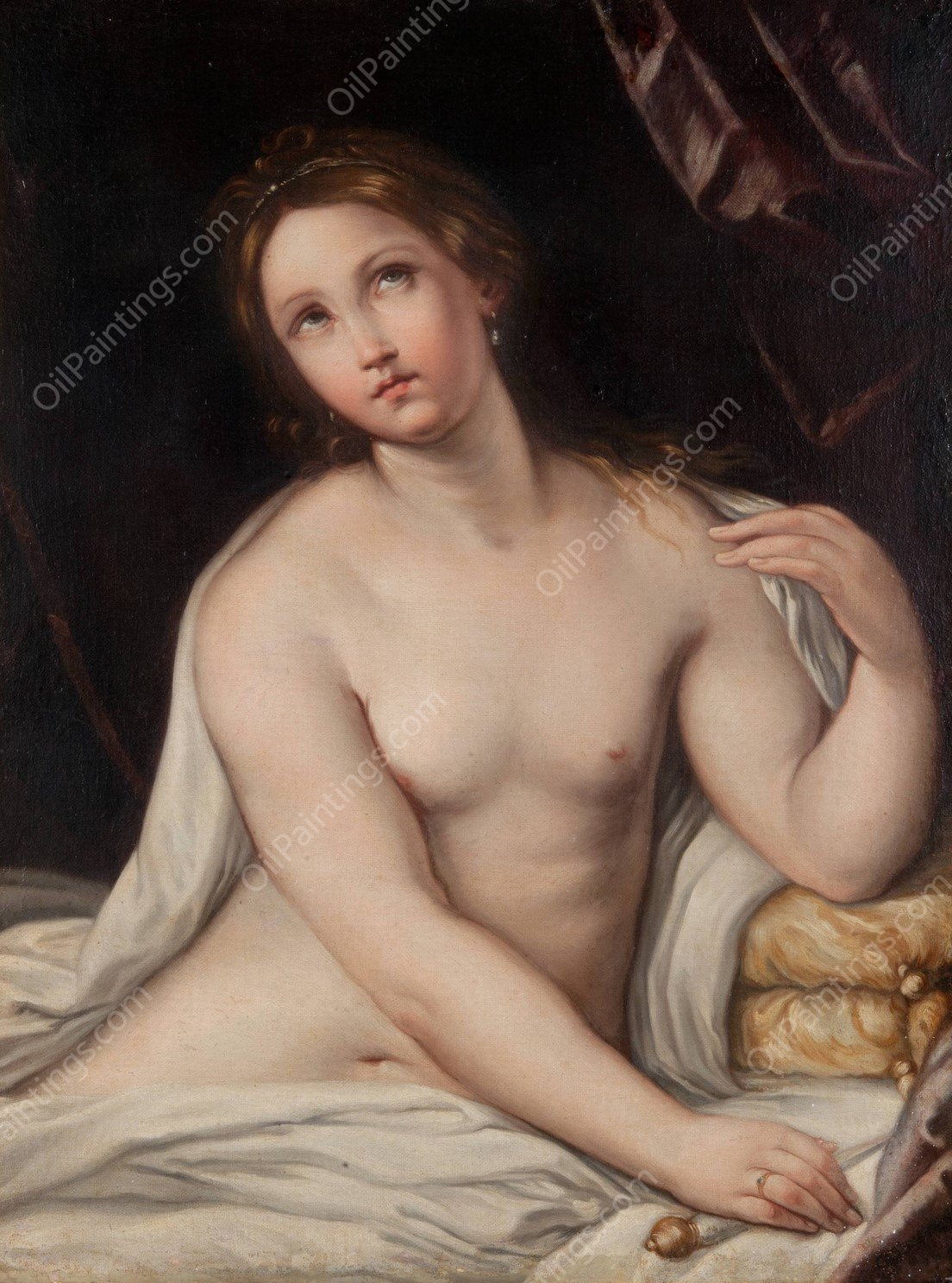 Lucretia by Elisabetta Sirani - Hand-Painted Oil Painting Reproduction