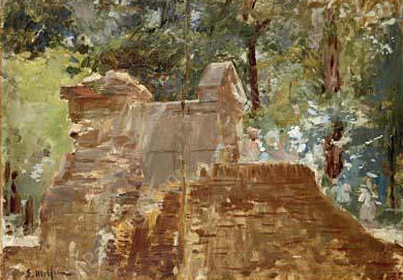 Estudio de Paisaje by Eliseo Meifren I Roig - Hand-Painted Oil Painting Reproduction