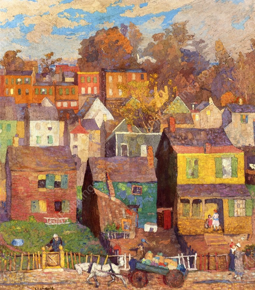 Sag Harbor by Elisha Kent Kane Wetherill - Hand-Painted Oil Painting Reproduction
