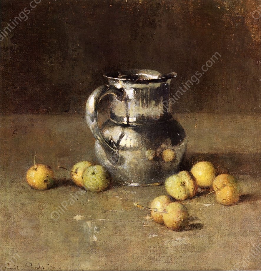 Still Life with Pitcher and Pivar by Emil Carlsen - Hand-Painted Oil Painting Reproduction
