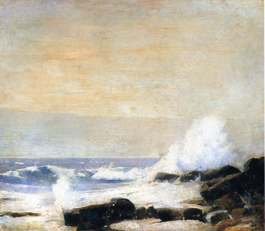 The Majestic Sea by Emil Carlsen - Hand-Painted Oil Painting Reproduction