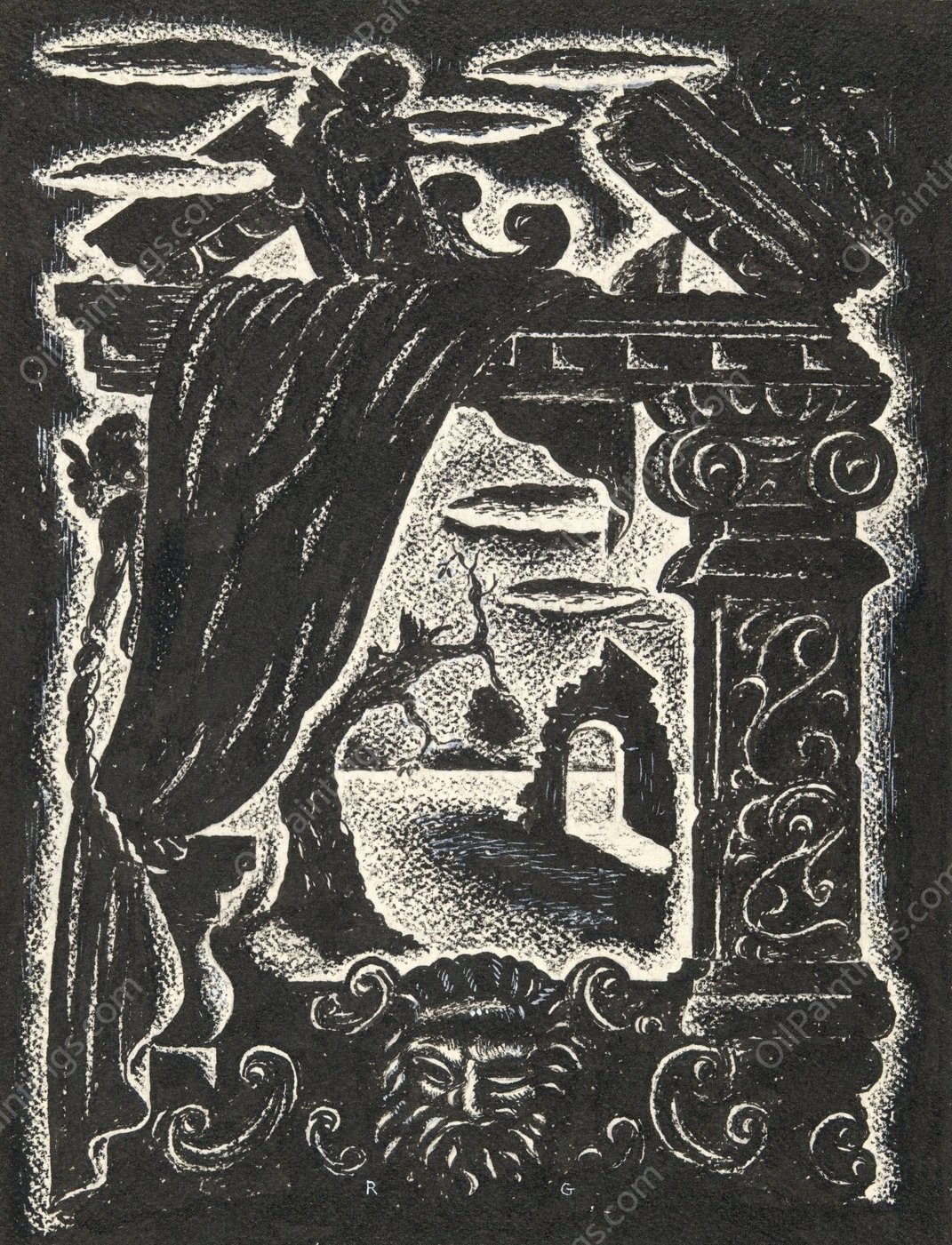 Untitled  by Emil Ganso - Hand-Painted Oil Painting Reproduction