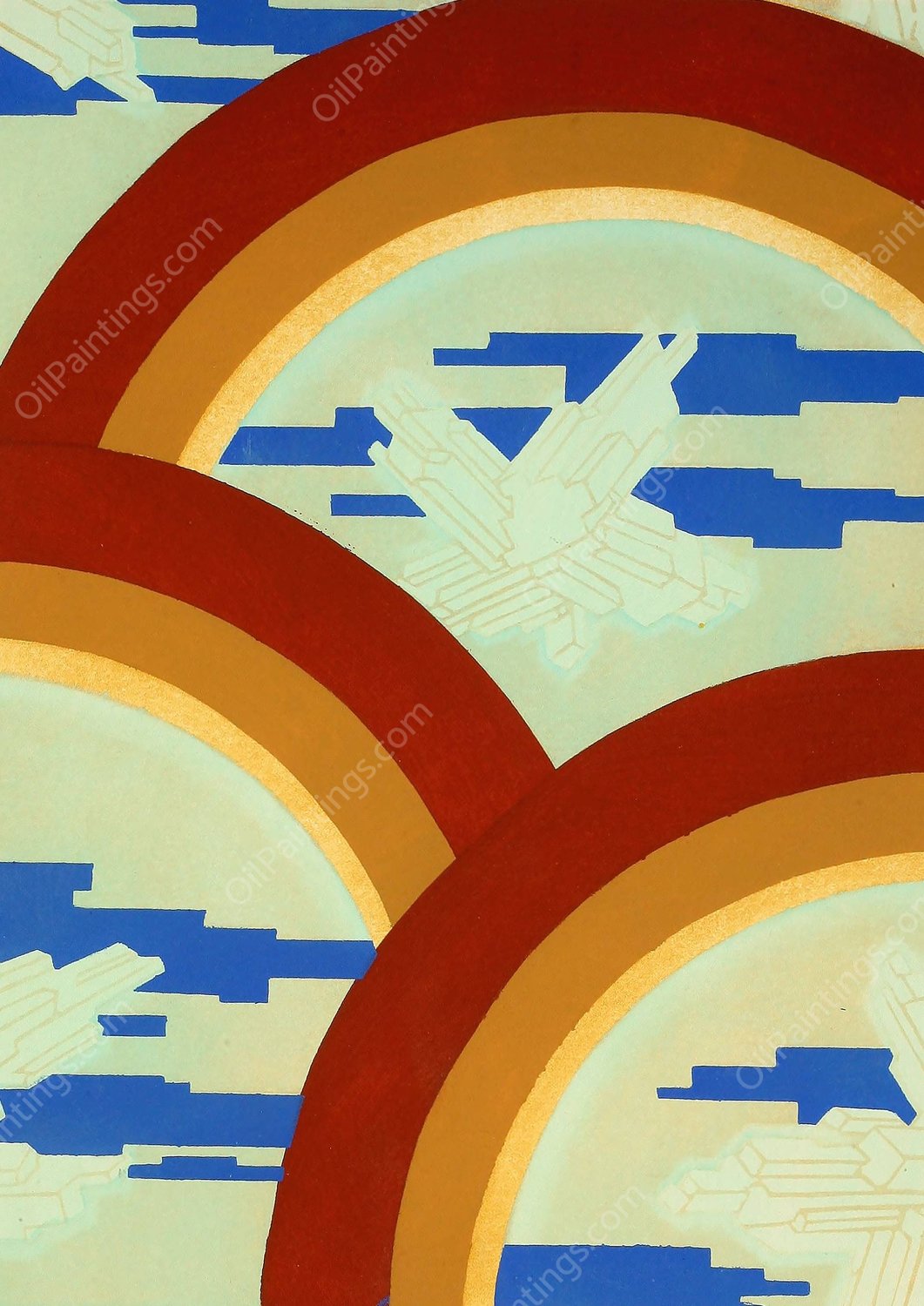 Prismes-27  by Emile-Allain Seguy - Hand-Painted Oil Painting Reproduction